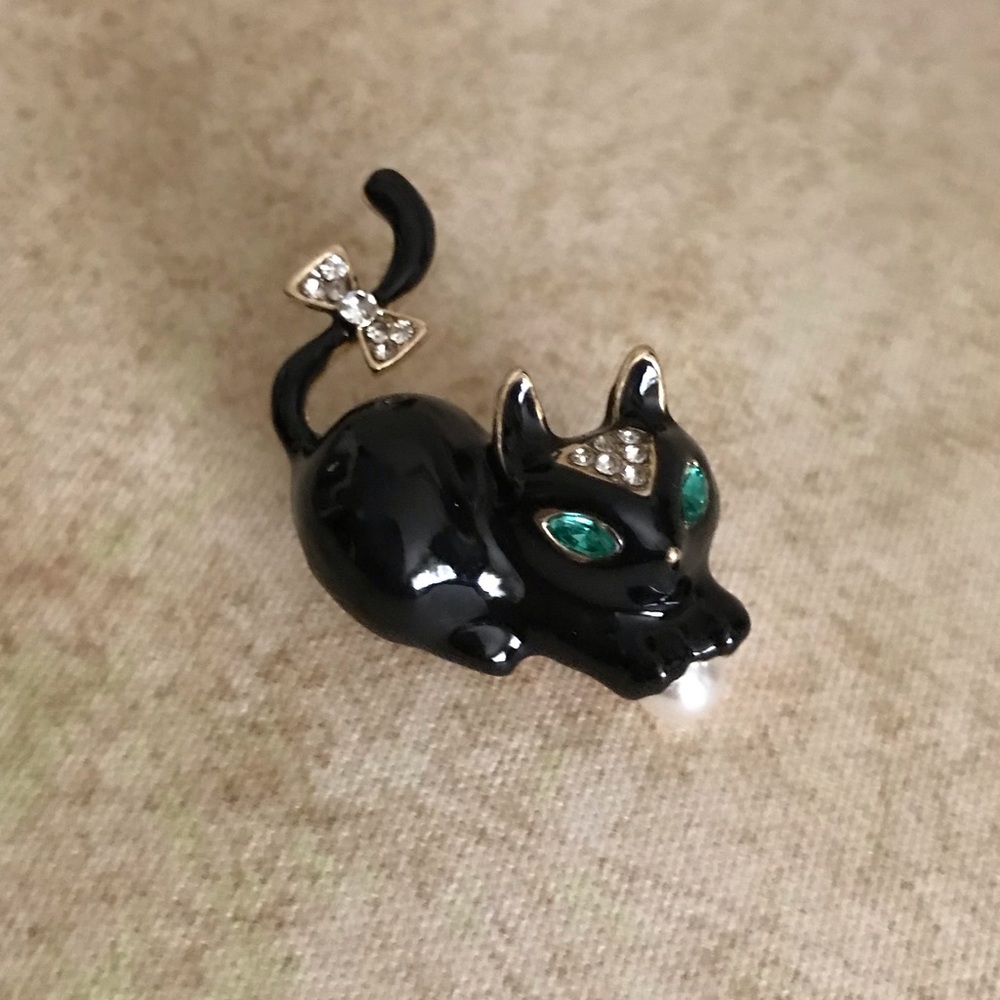 Black Cat Brooch - Picture 1 of 4